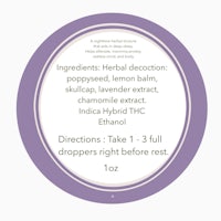 a label with the ingredients for a lavender soap